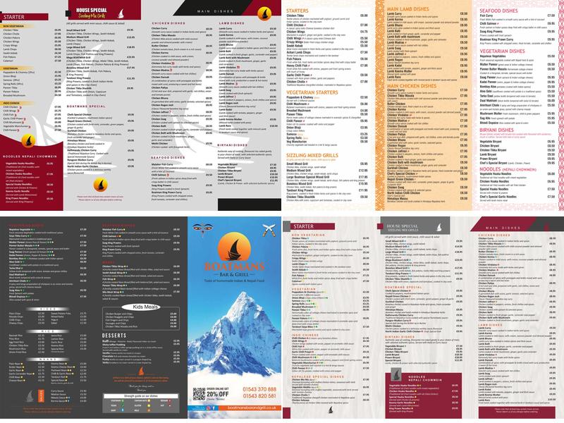 Boatmans Bar and Grill Menu