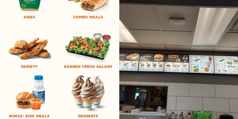 Runza Restaurant Menu