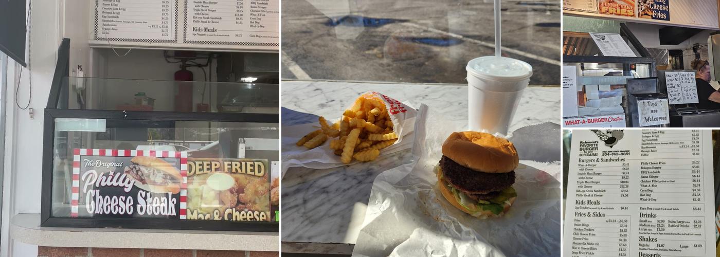 What-A-Burger Menu