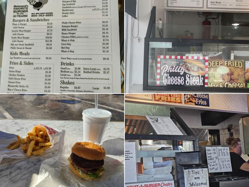 What-A-Burger Menu