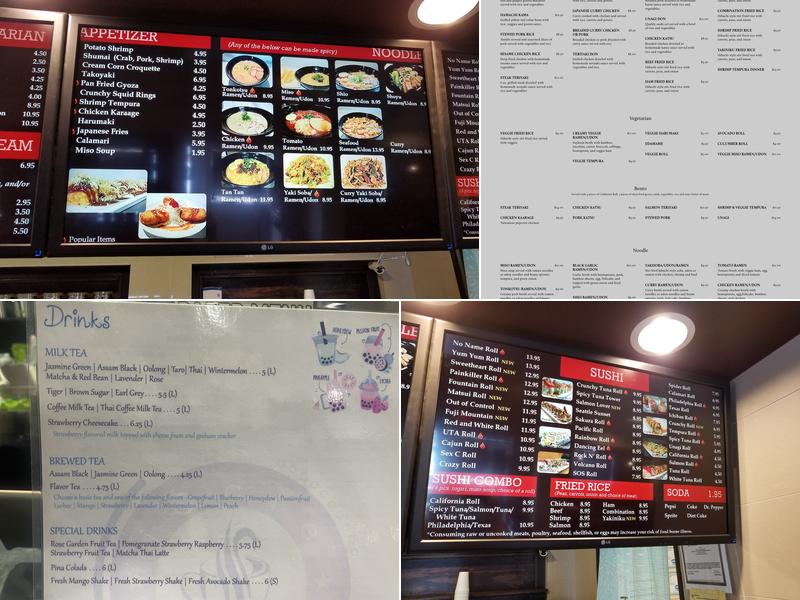 iCafe Menu