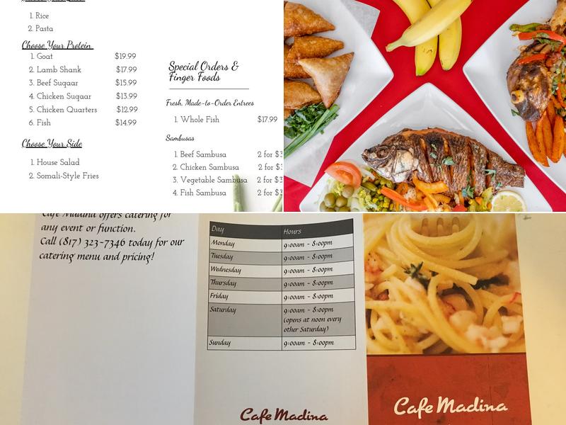 Cafe Madina Menu