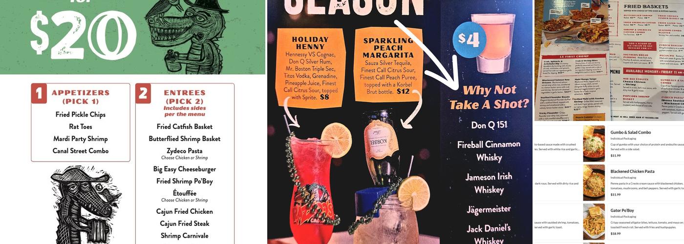 Razzoo's Cajun Cafe Menu