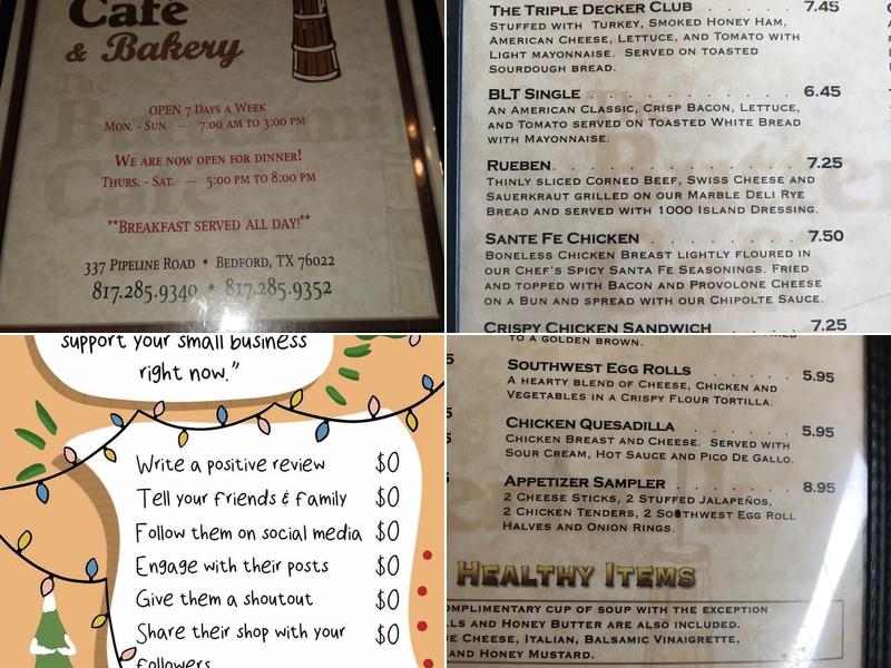 Buttermilk Cafe Menu