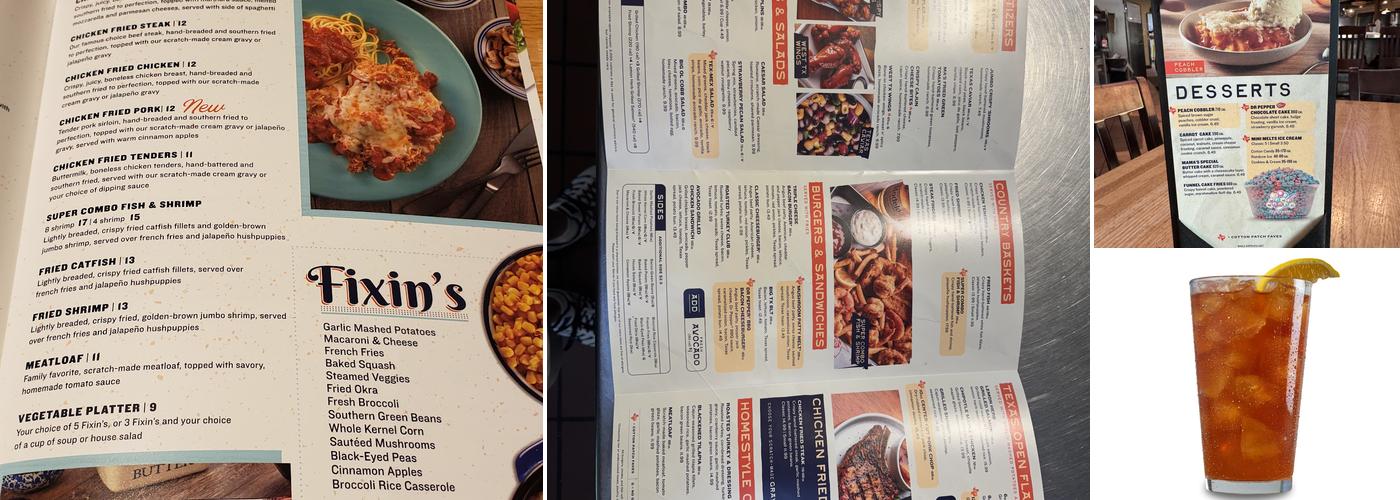 Cotton Patch Cafe Menu