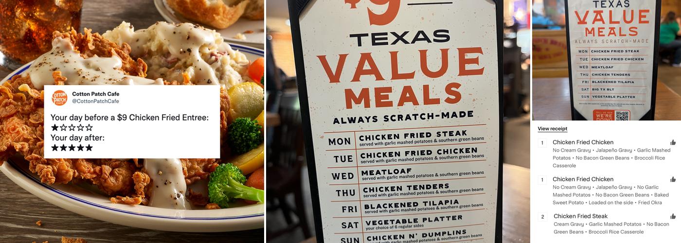 Cotton Patch Cafe Menu