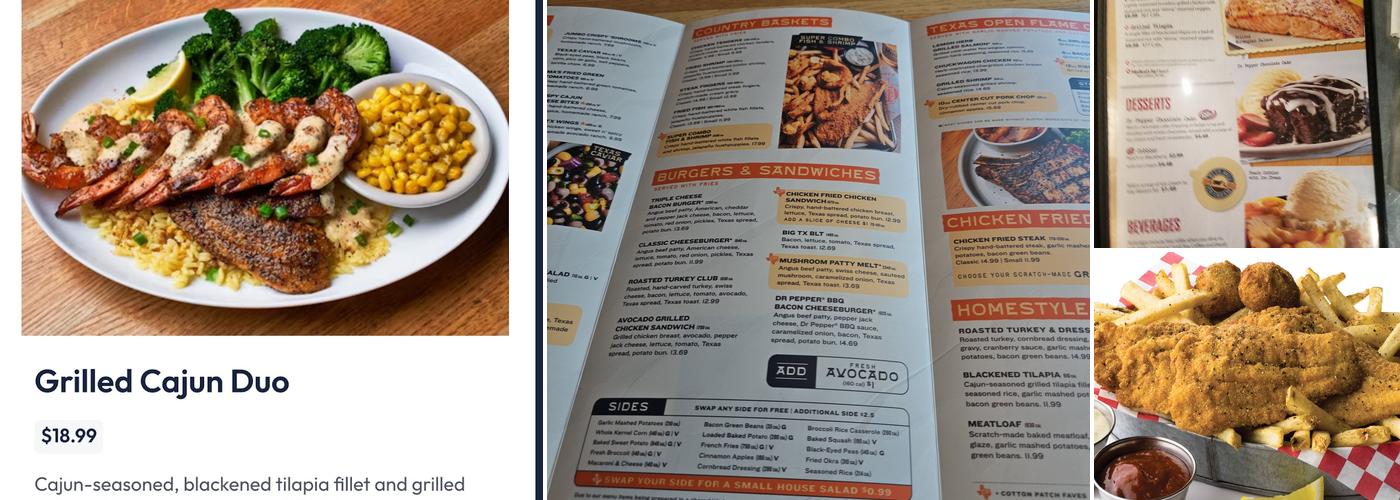 Cotton Patch Cafe Menu