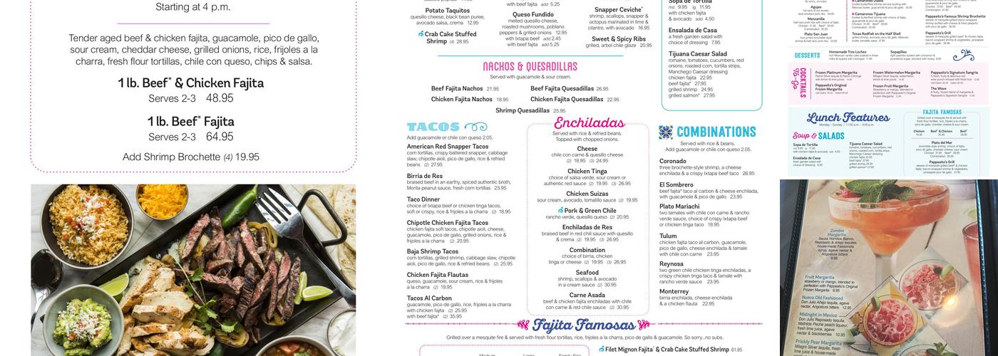 Pappasito's Cantina Menu