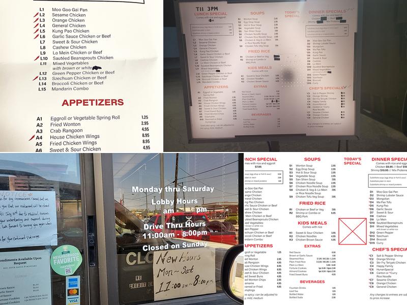 Ho Ho Kitchen Menu
