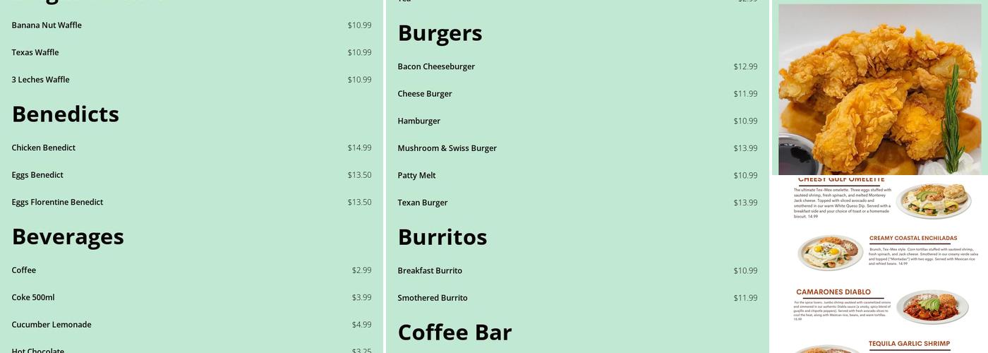 Texan Kitchen Menu