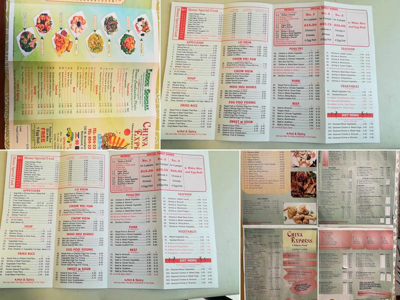 China Express Menu