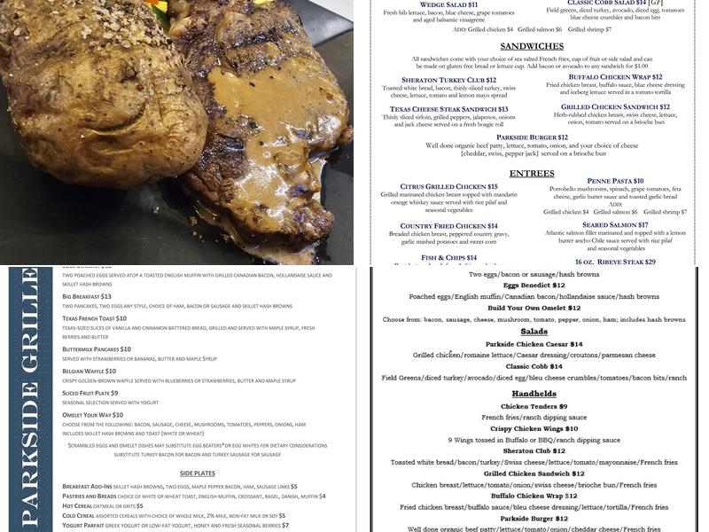 Parkside Bar & Grill Menu