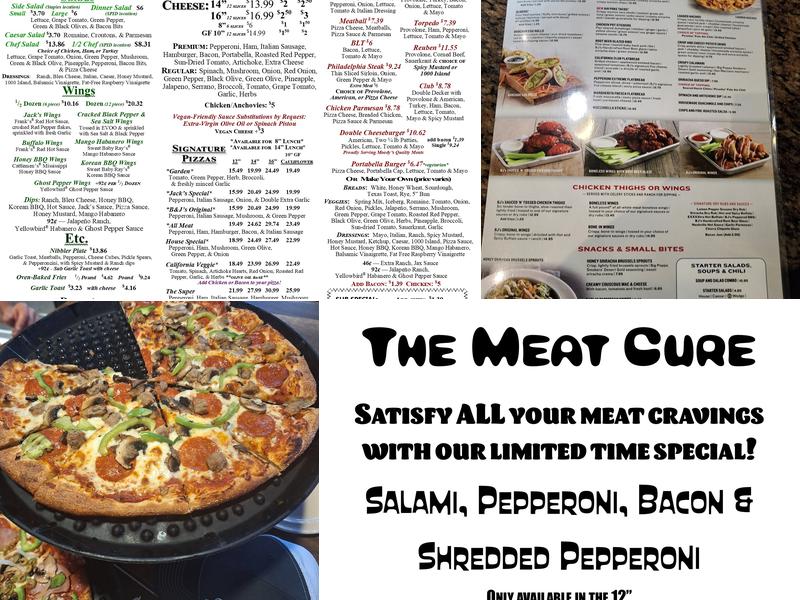 B&J’s Pizza - Brewpub Menu