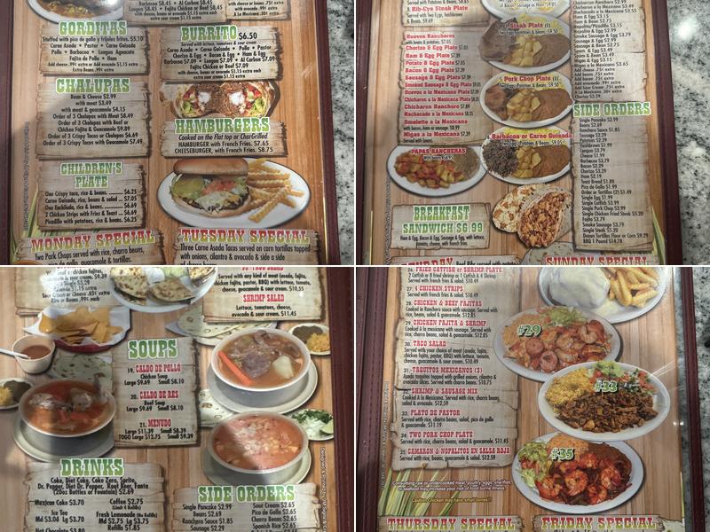 Hermanos Solis Restaurant #1 Menu