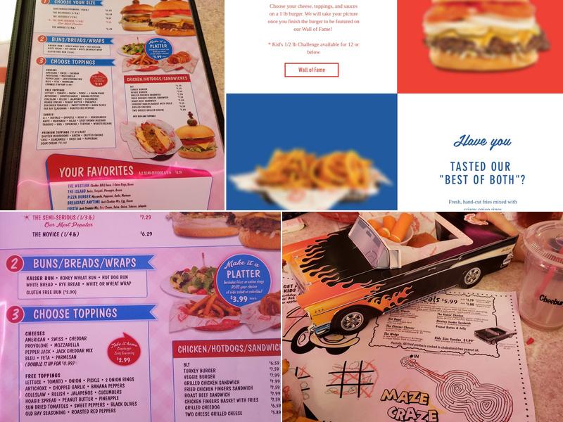 Cheeburger Cheeburger Menu
