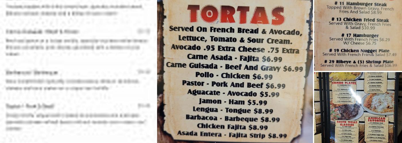 La Ribera Menu