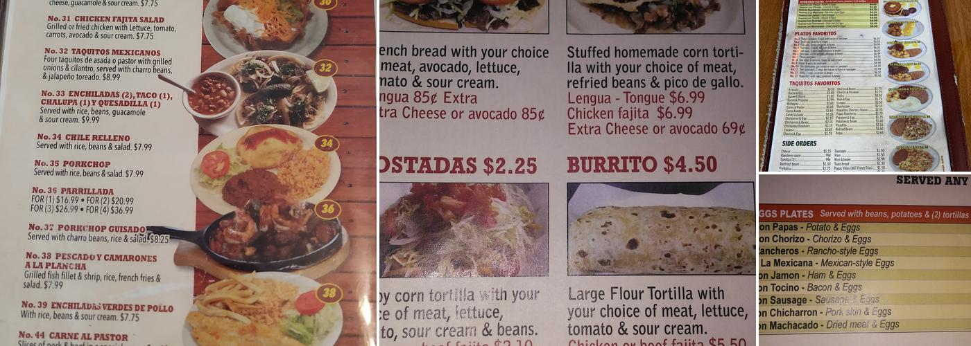 Hermanos Solis #2 Menu