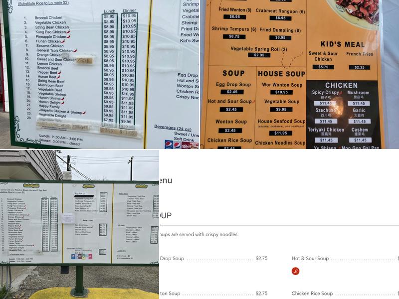 Golden Crown Inn Menu