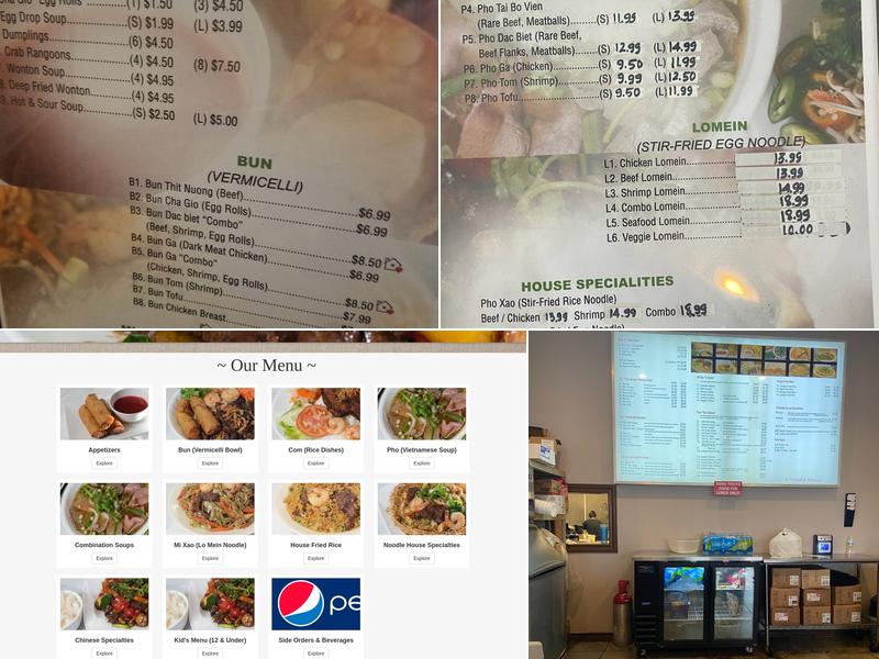 Pho D' Noodle House Menu