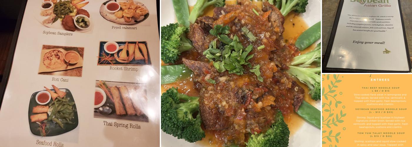 Soybean Asian Grille Menu