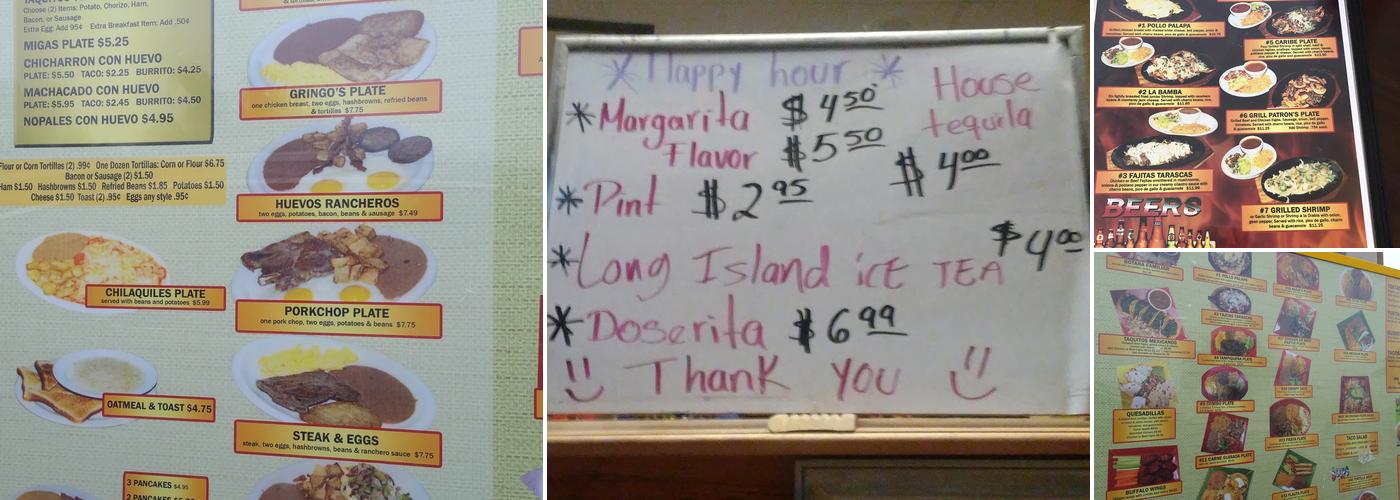 El Jalisciense Bar & Grill Menu