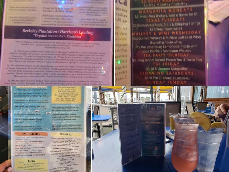 Tavern On the Bay Menu