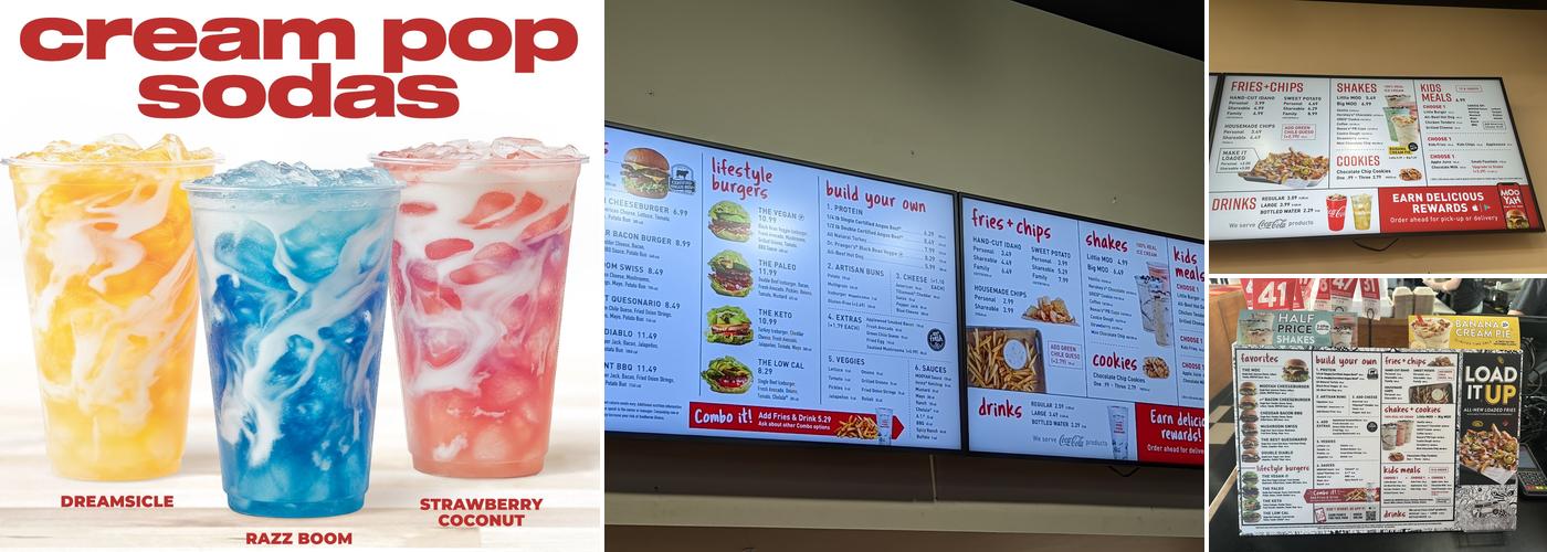 MOOYAH Burgers, Fries & Shakes Menu