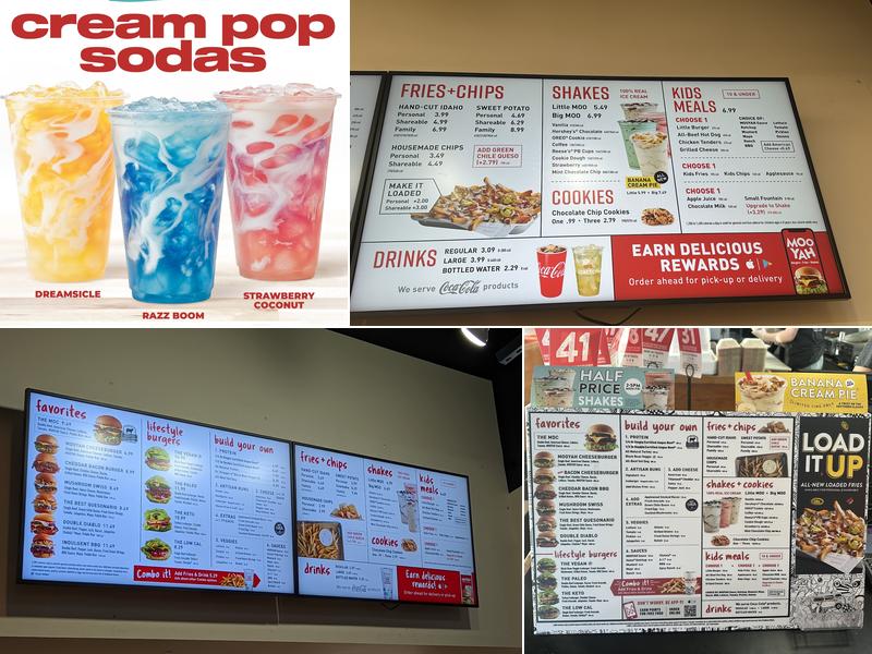 MOOYAH Burgers, Fries & Shakes Menu