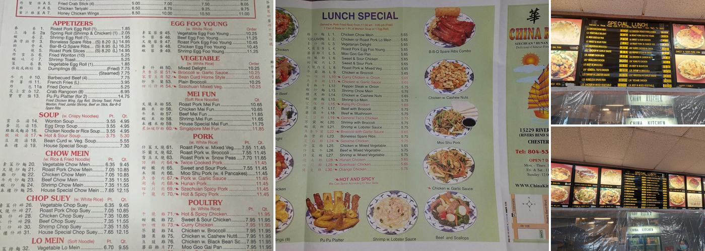China Kitchen Menu
