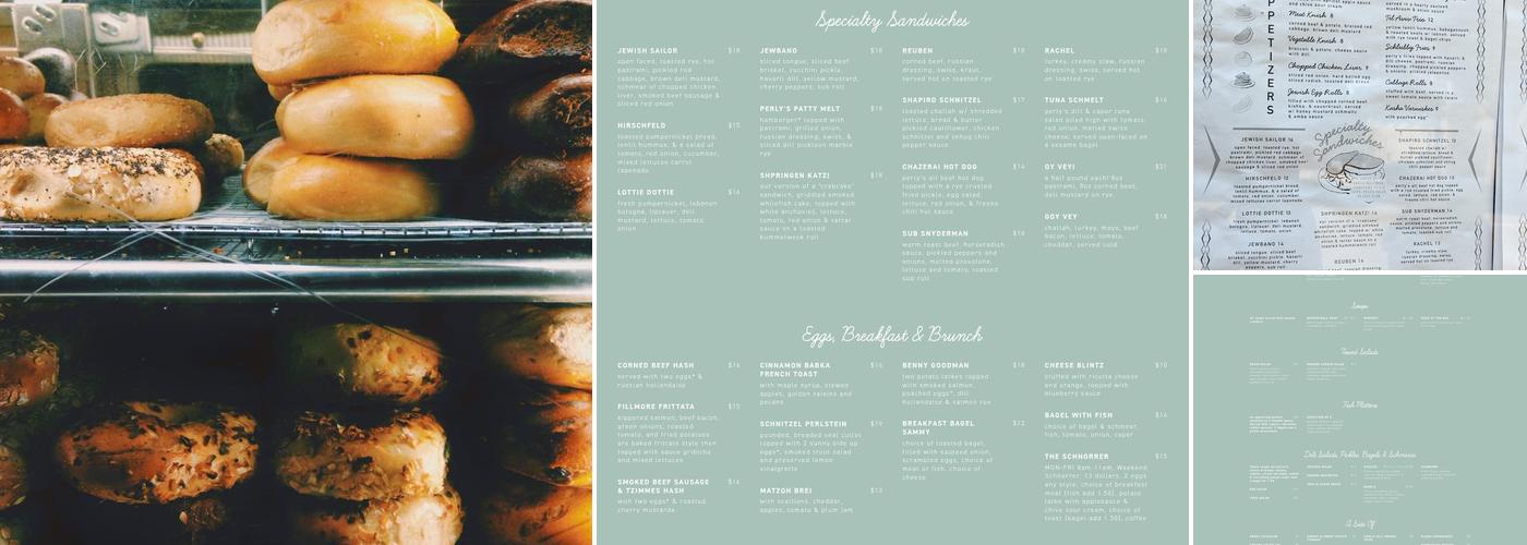 Perly's Menu