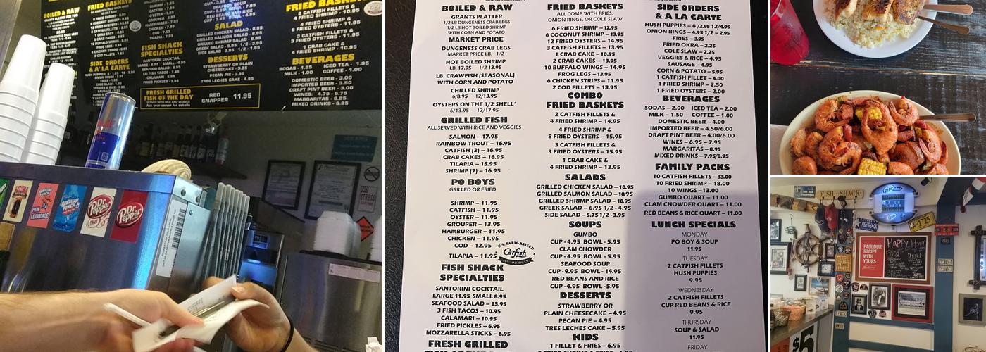 Fish Shack Menu
