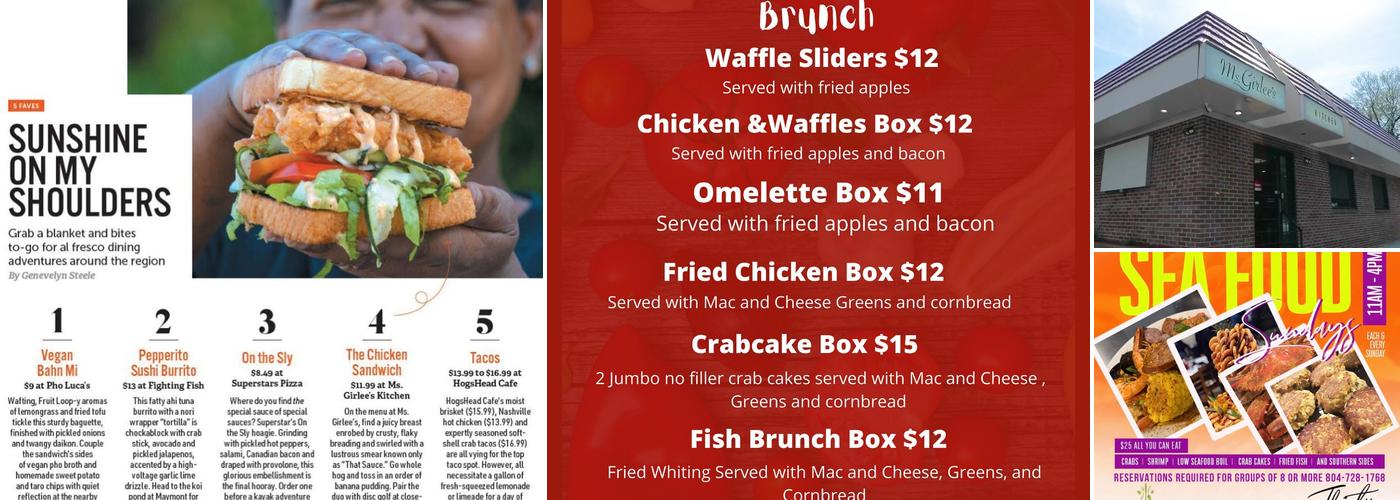 Ms. Girlee's Kitchen Menu