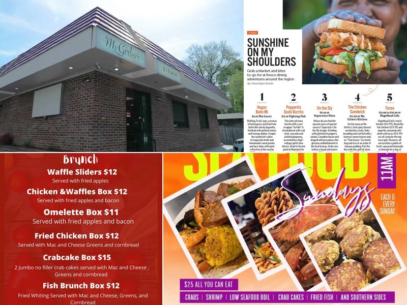 Ms. Girlee's Kitchen Menu