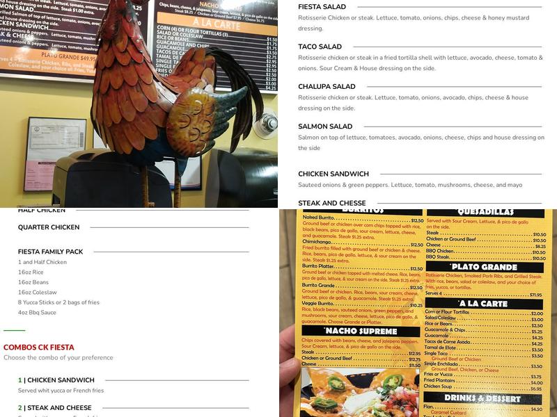 Chicken Fiesta Midlothian Menu