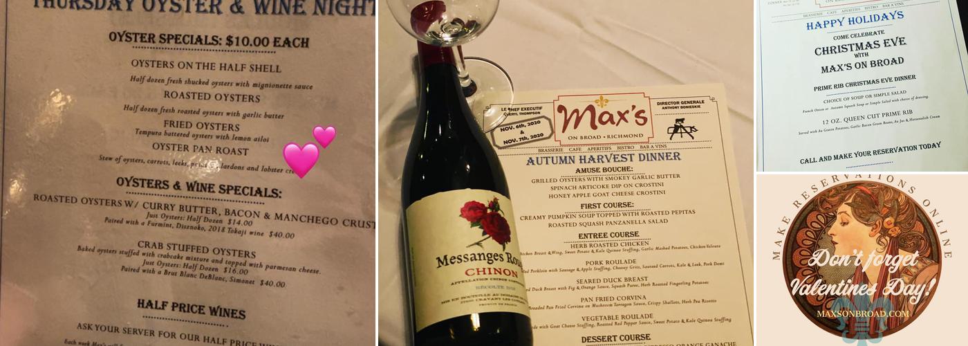 Max's On Broad Menu