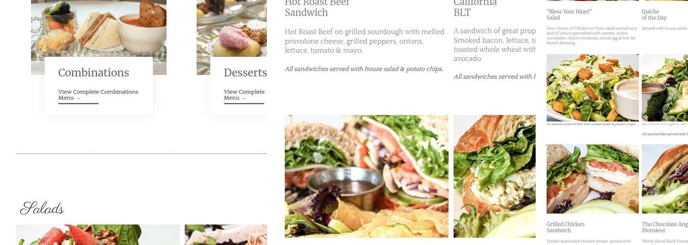 Chocolate Angel Cafe & Tea Room Menu