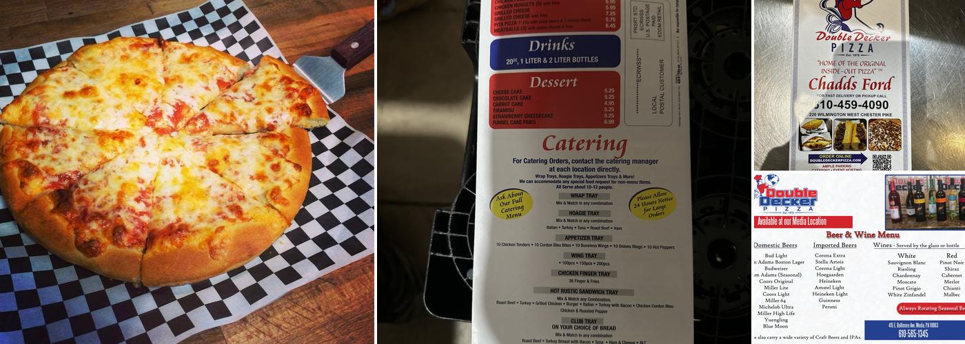 Double Decker Pizza Menu