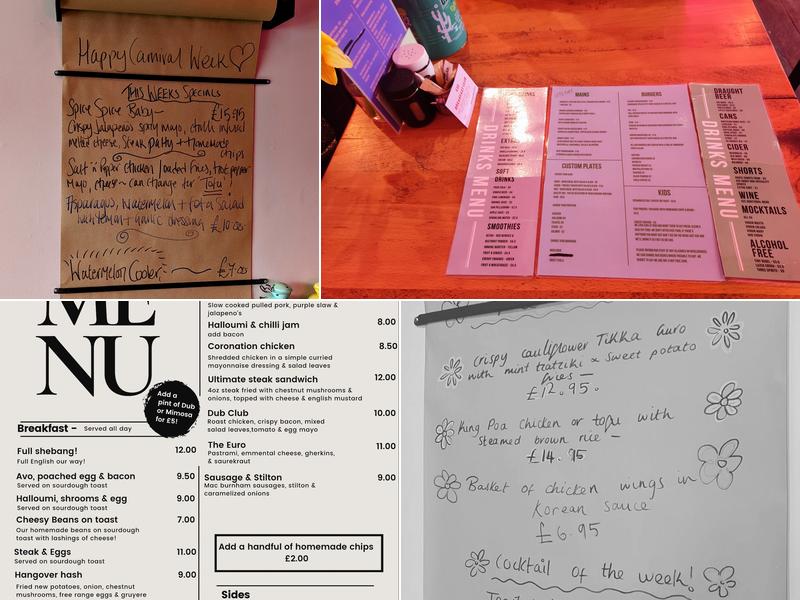 Dubbing Good Food Menu