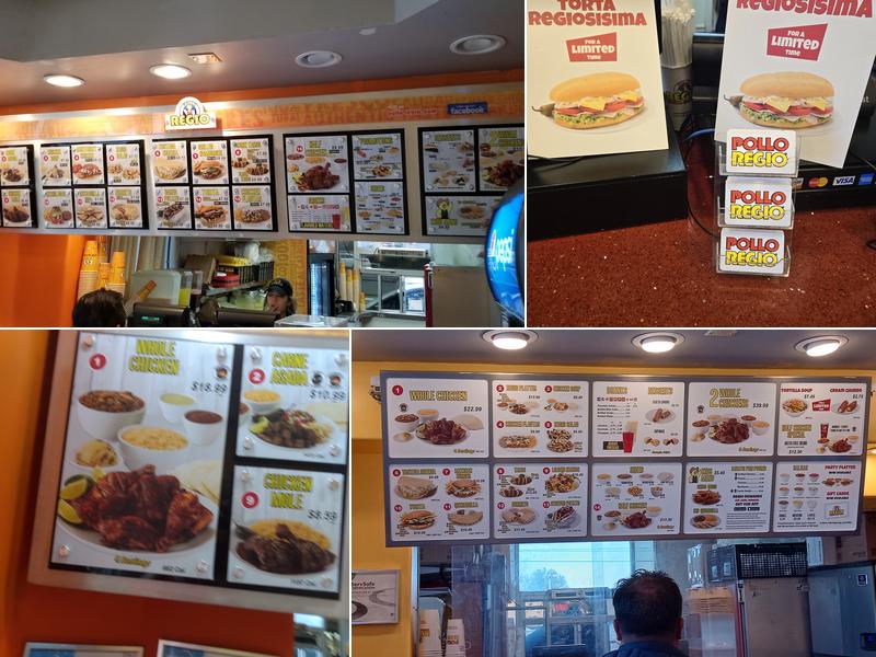 Pollo Regio Menu