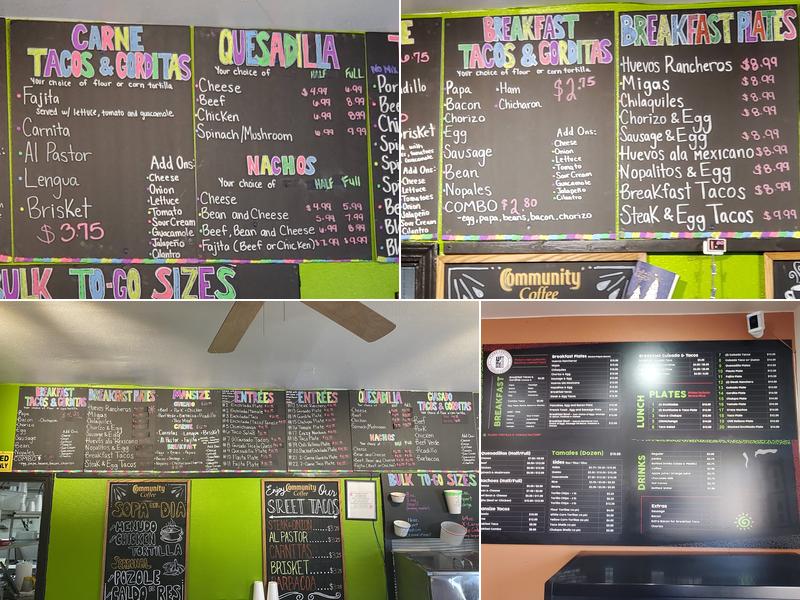 Plano Tortilla Factory Restaurant & Bar Menu