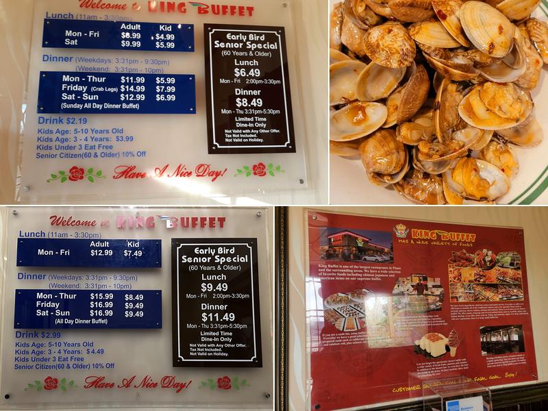 King Buffet Menu
