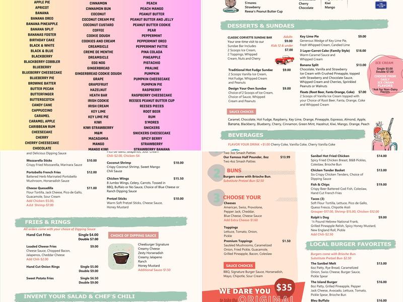 Cheeburger Cheeburger Menu