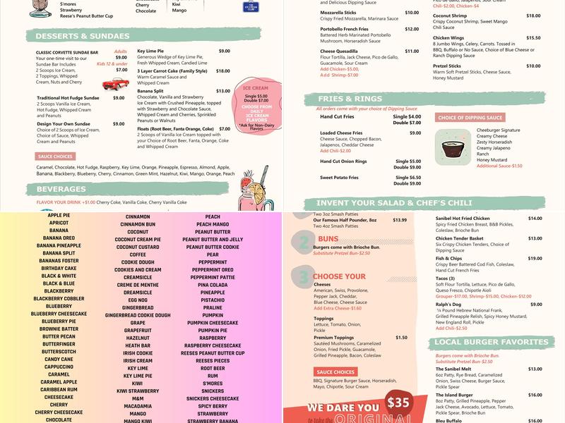 Cheeburger Cheeburger Menu