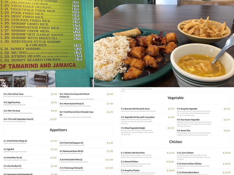 The Mango's Plano Menu