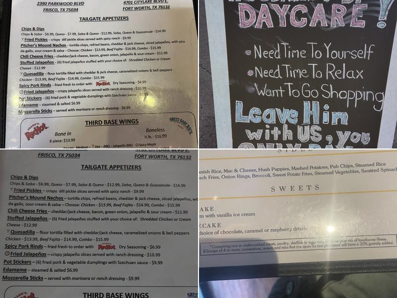 Wild Pitch Sports Bar & Grill Menu