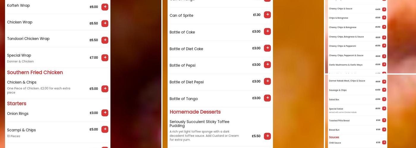 Star Pizza Consett Menu