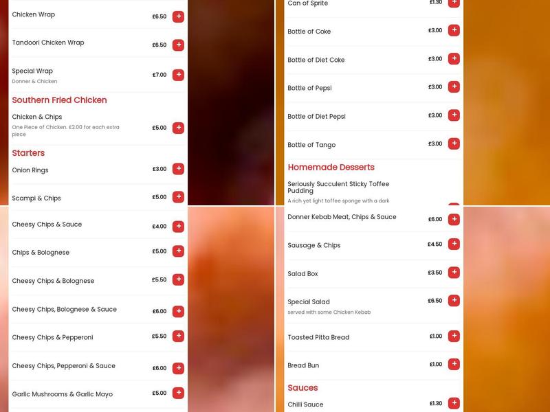 Star Pizza Consett Menu