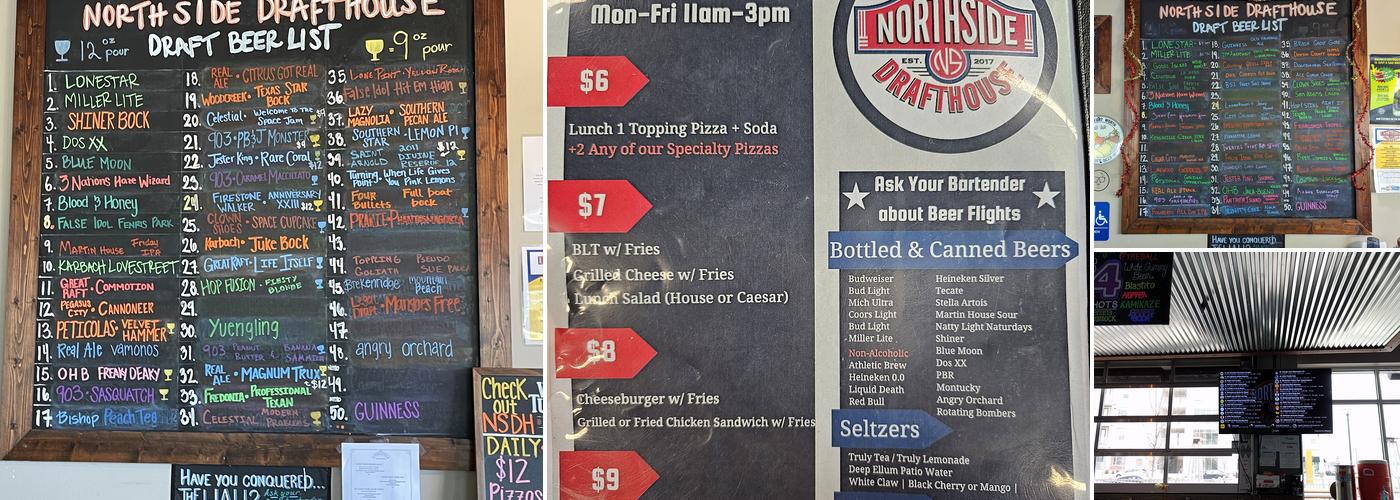 Northside Drafthouse & Eatery Menu