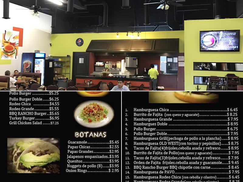 Pino Burger Menu
