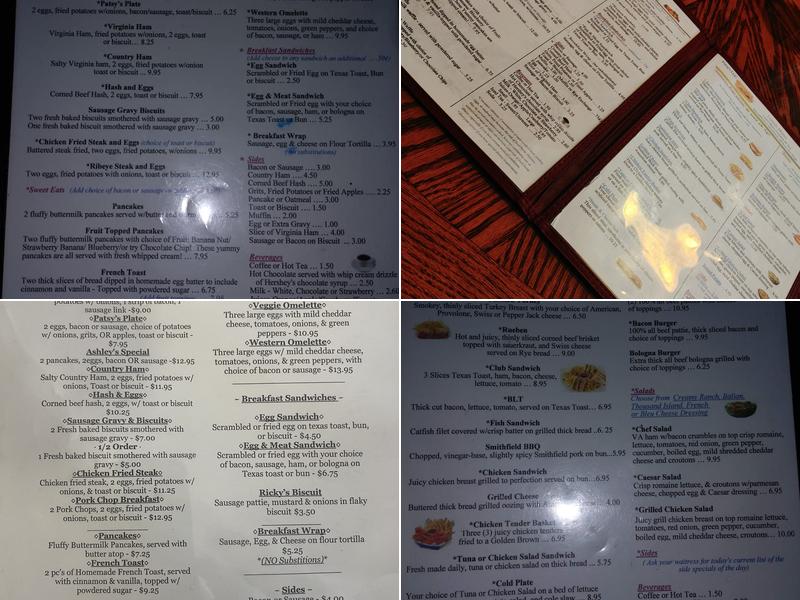 Patsy's Menu